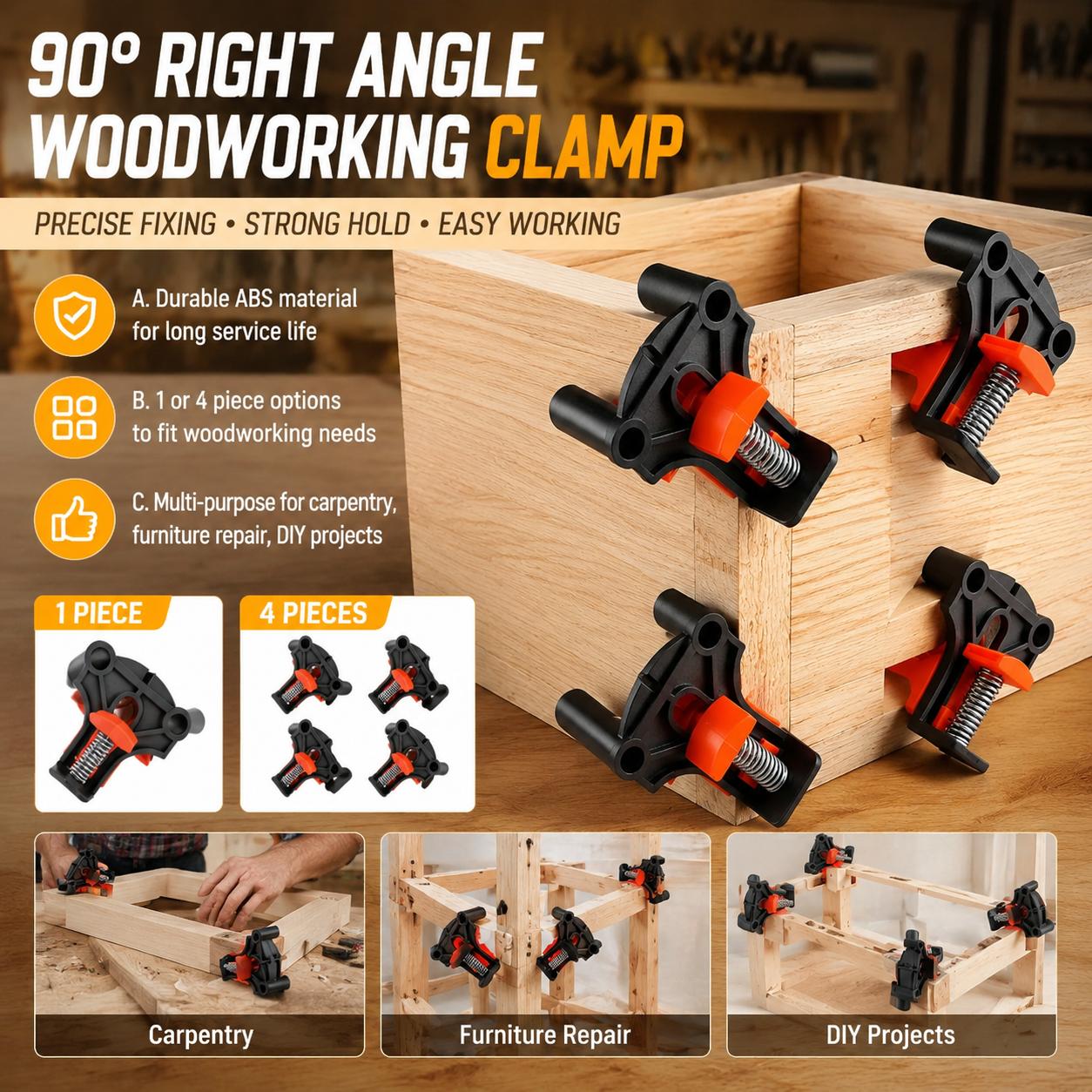Woodworking And Carpentry - Набор высококачественных столярных зажимов для прямого