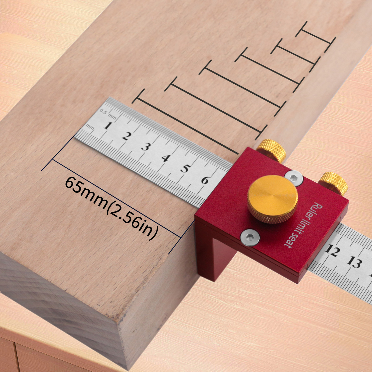 Woodworking Gauge - 30 см/12 дюймов писчая линейка 90
