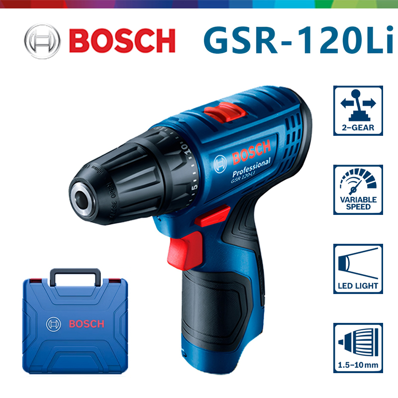 Woodworking Drill - Аккумуляторная электрическая дрель Bosch GSR 120-LI