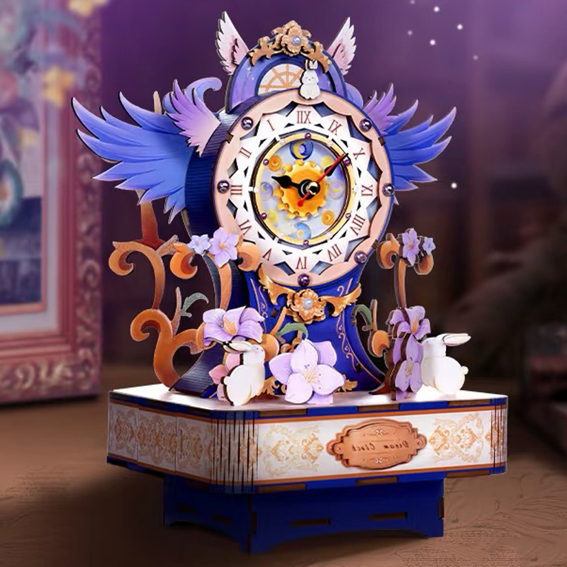 Woodworking Jigsaw - DIY Dream Fantasy Clock Музыкальная шкатулка