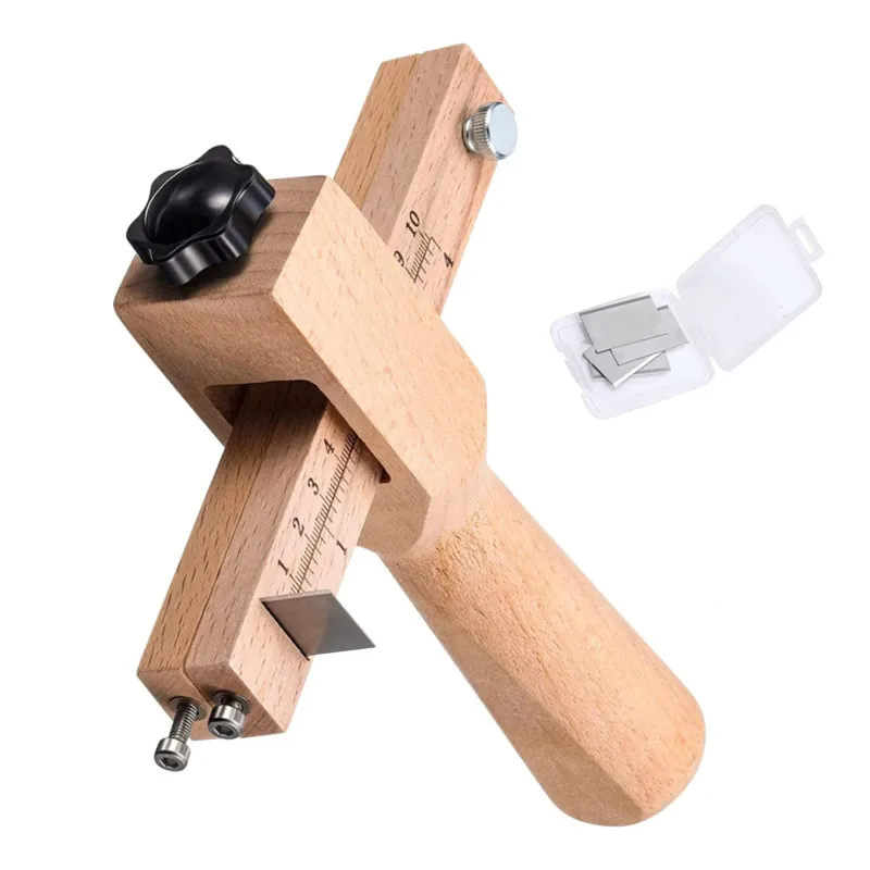 Woodworking Veneer Cutter - Новинка Регулируемый резак для кожаного ремня
